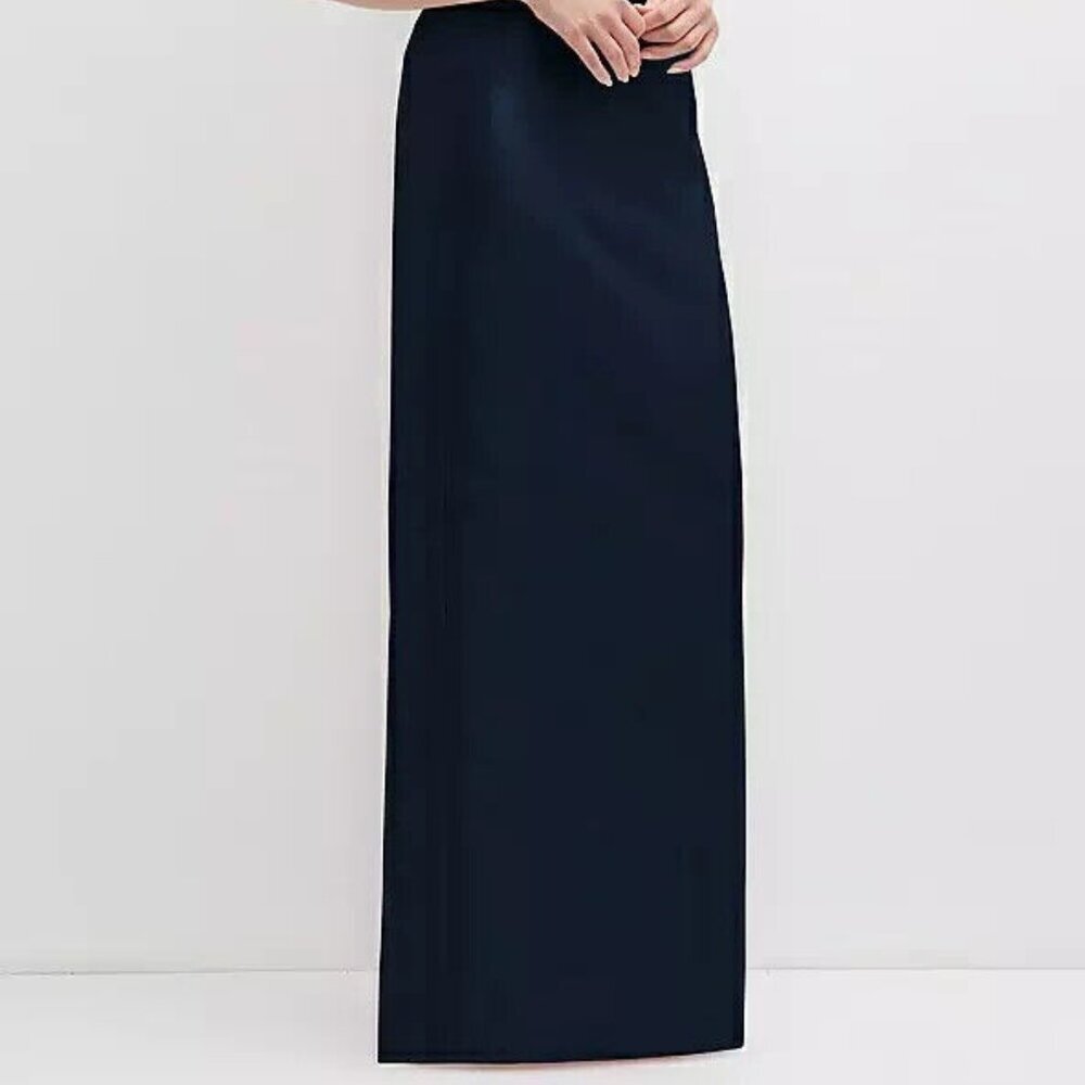 Alfred Sung Midnight Blue Flower One-Shoulder Column Gown D850 - Picture 4 of 6